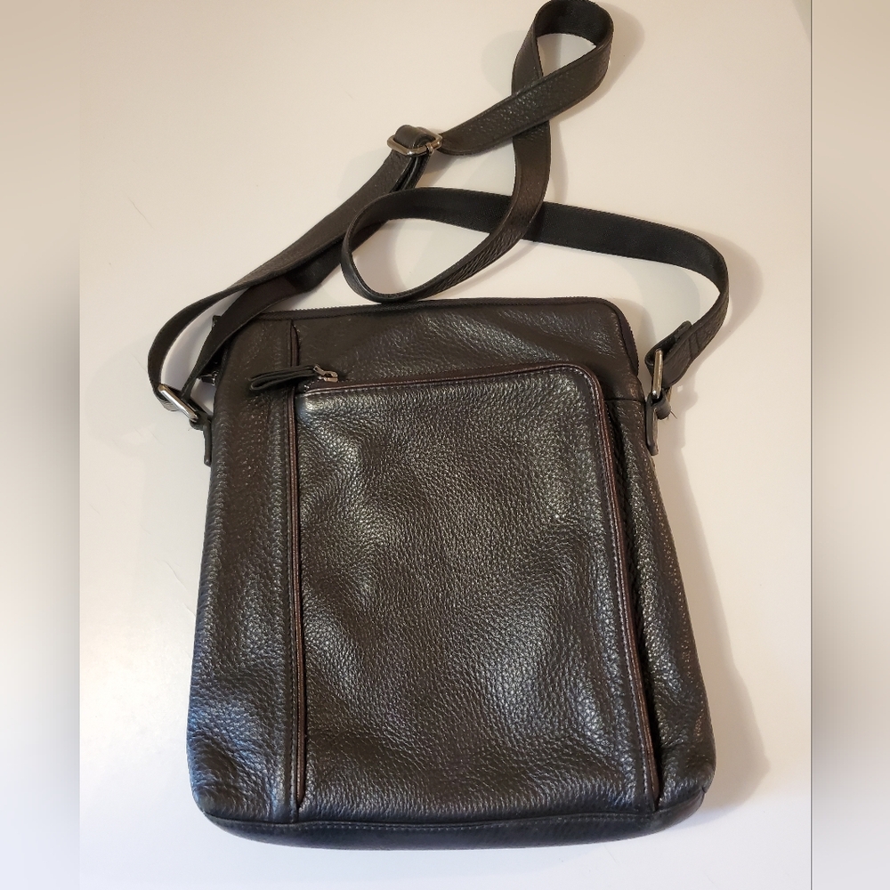 Danier Leather Organizer Shoulder/Crossbody Bag